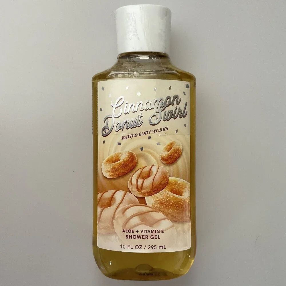 BATH AND BODY CINNAMON DONUT SWIRL SHOWER GEL AND LOTION (SET OF 2) - Picture 9 of 11